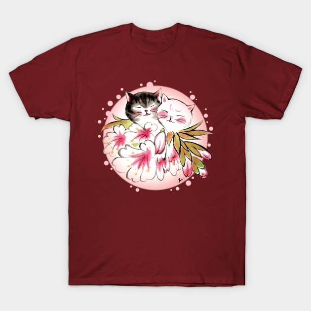 Blossom cats lover T-Shirt by juliewu